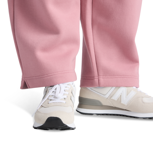 New Balance Linear Heritage Fleece Barrel Pants - Women's - Rosewood/Rosewood - Image 6