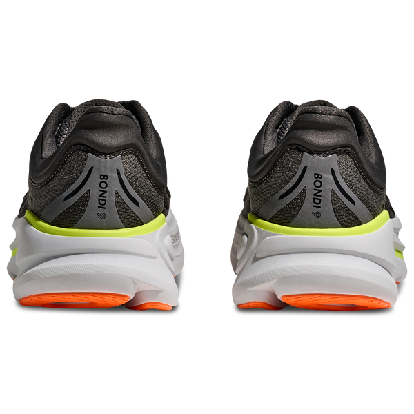HOKA Bondi 9 - Men's - Gravel/Asphalt Grey/Black - Image 3
