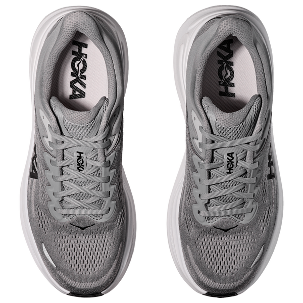 HOKA Bondi 9 - Men's - White/Grey/Black - Image 4