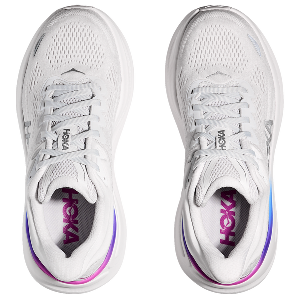 HOKA Bondi 9 - Women's - Cosmic Grey/White - Image 4