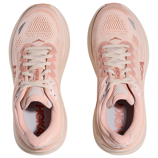HOKA Bondi 9 - Women's - Rose Latte/Rose Cream - Image 4