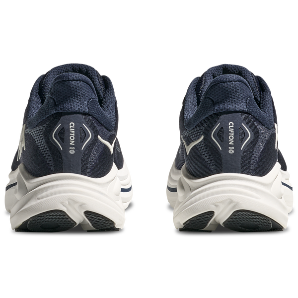HOKA Clifton 10 - Men's - White/Navy - Image 3