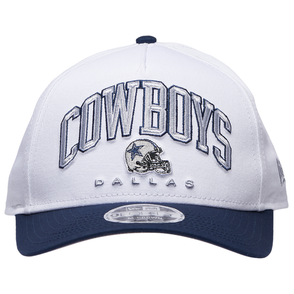 New Era Cowboys 9Forty A-Frame 2T Arch Cap - Adult - White/Navy - Image 2