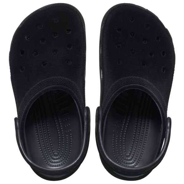 Crocs Classic Clogs Velvet - Girls' Grade School - Black - Image 3