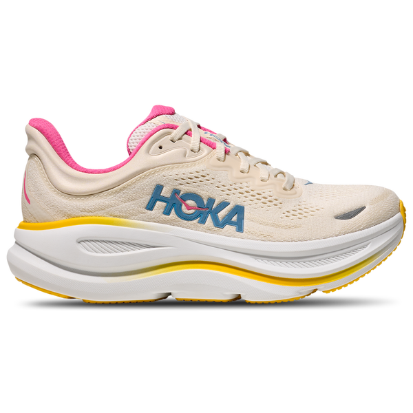 HOKA Bondi 9 - Women's - Alabaster/Pink/Birch