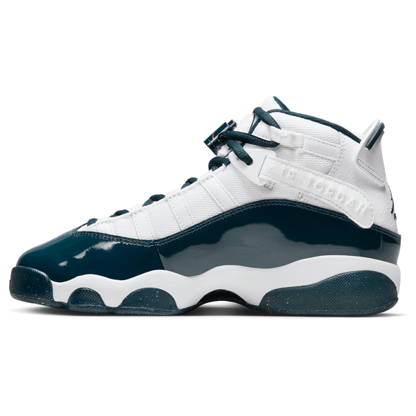 Jordan 6 Rings - Boys' Grade School - White/Metallic Gold/Armory Navy - Image 2