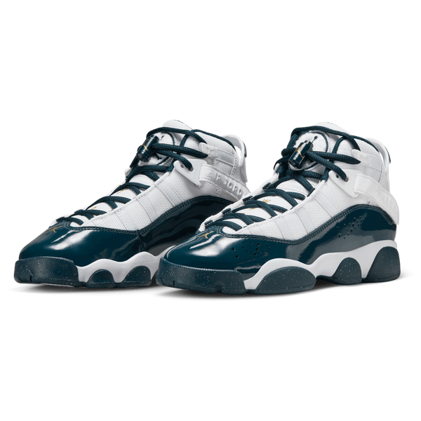 Jordan 6 Rings - Boys' Grade School - White/Metallic Gold/Armory Navy - Image 6