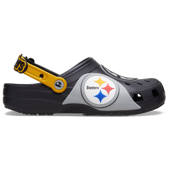 Crocs NFL Classic Clogs - Men's - Black/Yellow - Image 2