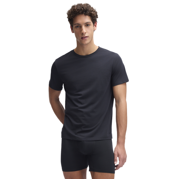 Under Armour Performance Cotton Crew Neck 2PK - Men's - Black/Black/Black
