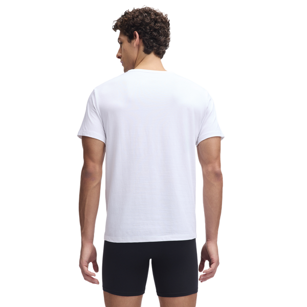 Under Armour Performance Cotton Crew Neck 2PK - Men's - White/White/White - Image 2