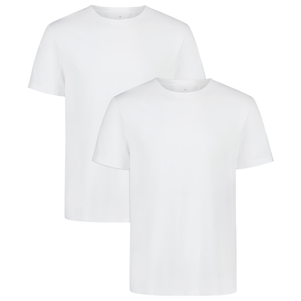 Under Armour Performance Cotton Crew Neck 2PK - Men's - White/White/White - Image 3