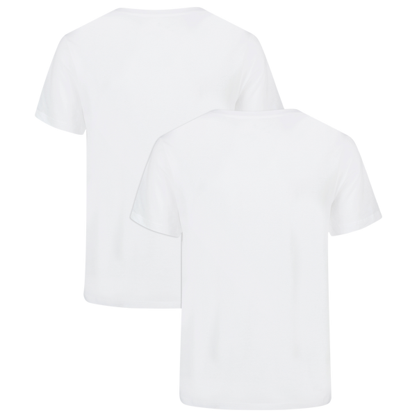 Under Armour Performance Cotton Crew Neck 2PK - Men's - White/White/White - Image 4