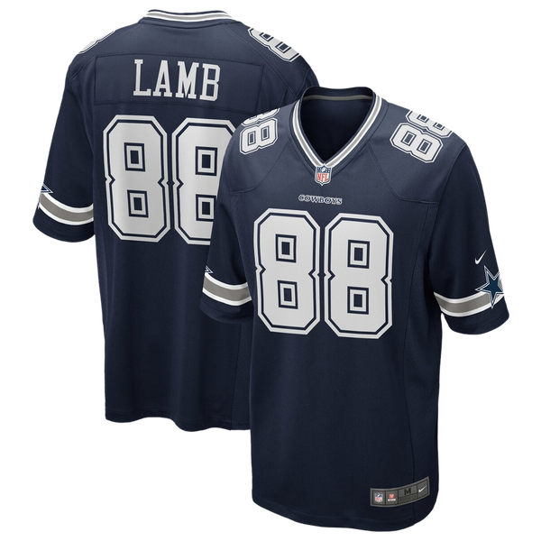 Nike NFL Cowboys Game Day Jersey - Men's - Navy/Navy - Image 3