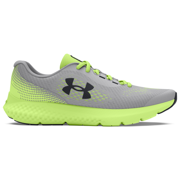 Under Armour Charged Rogue 4 - Boys' Grade School - Black/Morph Green/Mod Grey