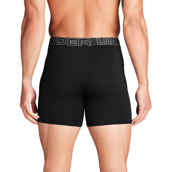 Under Armour Performance Cotton Brief- Solid 6IN 3PK - Men's - Black/Black/Black - Image 2