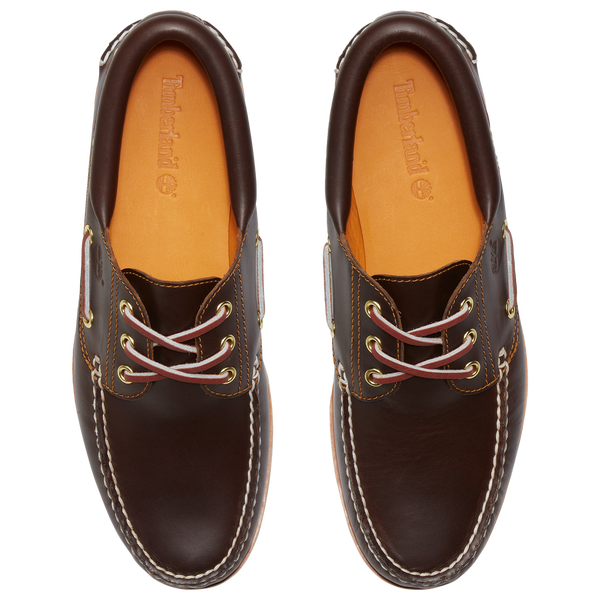 Timberland Authentics 3-Eye Boat Shoe - Men's - Brown - Image 4