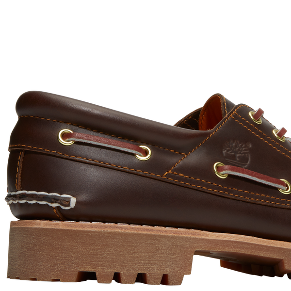 Timberland Authentics 3-Eye Boat Shoe - Men's - Brown - Image 7