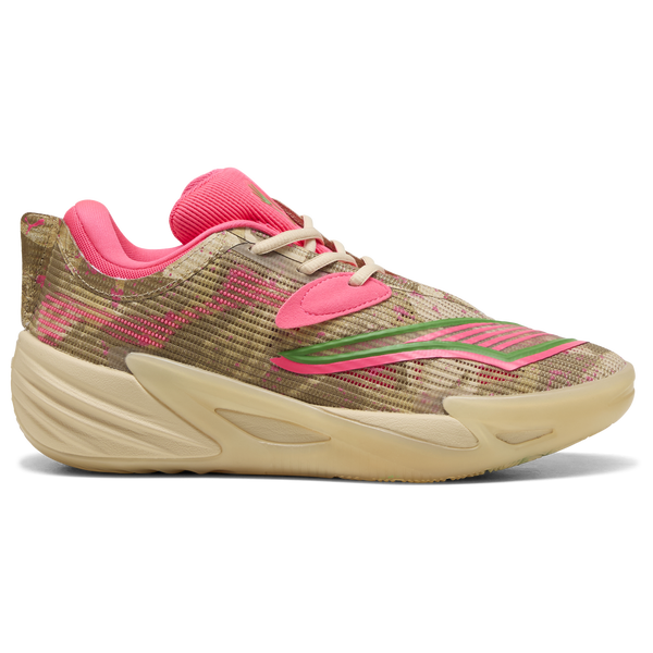 PUMA All-Pro Nitro 2 Flau'jae - Men's - Sand Dune/Green Fruit/Pure Pink