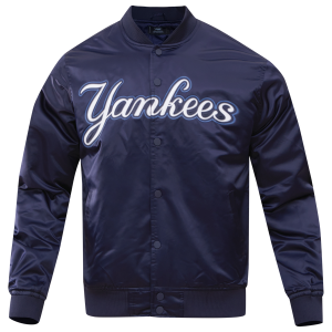 Pro Standard NEW YORK YANKEES SATIN JACKET - Men's - Midnight Navy