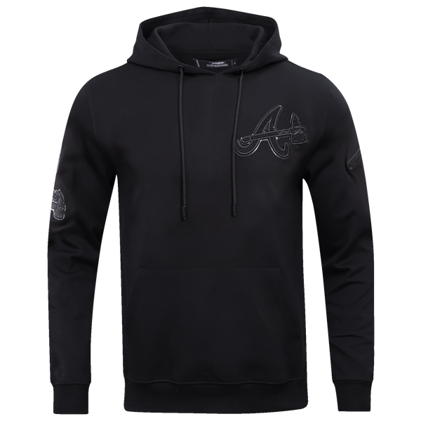 Pro Standard BRAVES TRIPLE BLACK DK PO HOODIE - Men's