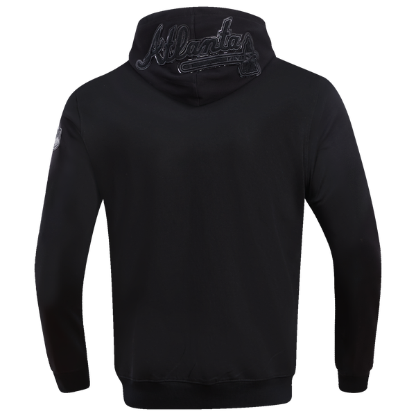 Pro Standard BRAVES TRIPLE BLACK DK PO HOODIE - Men's - Image 2