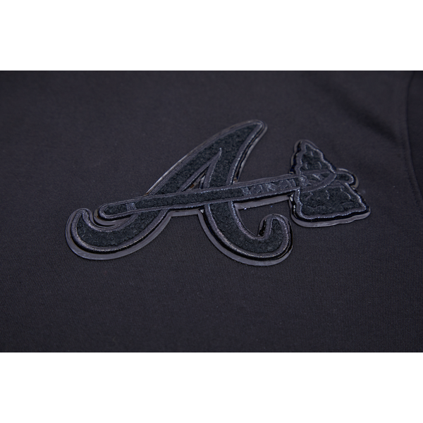 Pro Standard BRAVES TRIPLE BLACK DK PO HOODIE - Men's - Image 6