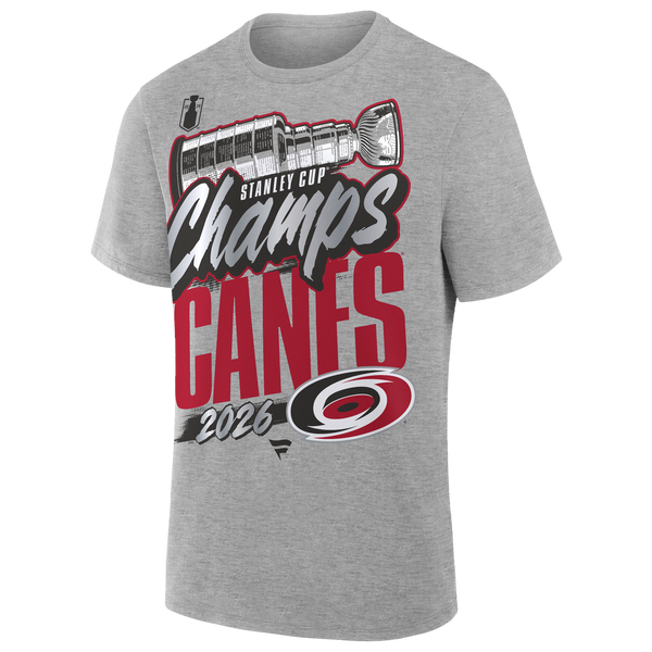 Fanatics Hurricanes Stanley Cup Champions 26 T-Shirt - Men's - Grey Steel Heather - Image 2
