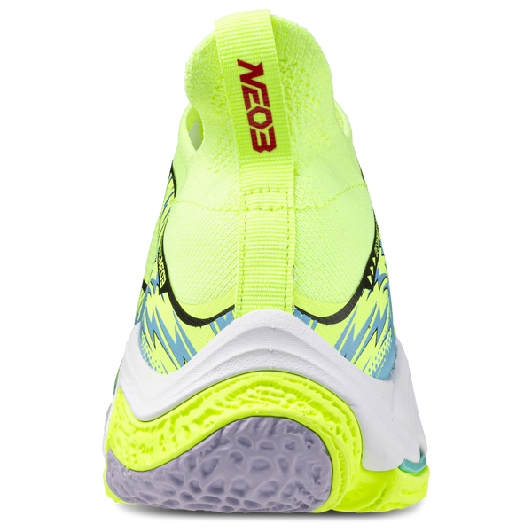 Mizuno Wave Lightning NEO 3 - Men's - Misty Blue/Neo Lime - Image 3