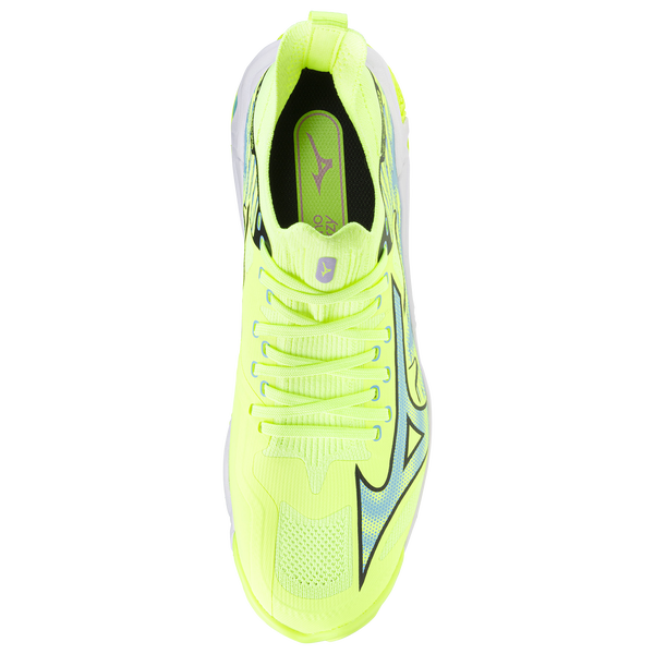 Mizuno Wave Lightning NEO 3 - Men's - Misty Blue/Neo Lime - Image 4