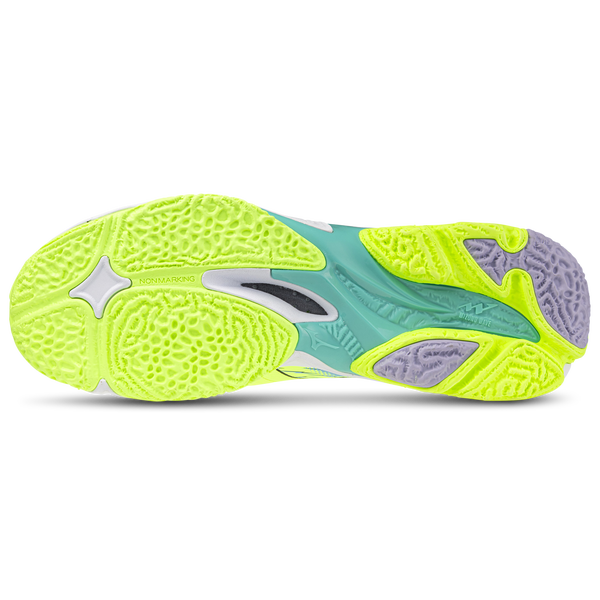 Mizuno Wave Lightning NEO 3 - Men's - Misty Blue/Neo Lime - Image 5