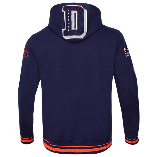 Pro Standard TIGERS MASH UP RIB FLC PO HOODIE - Men's - Midnight Navy/Orange/Midnight Navy - Image 2