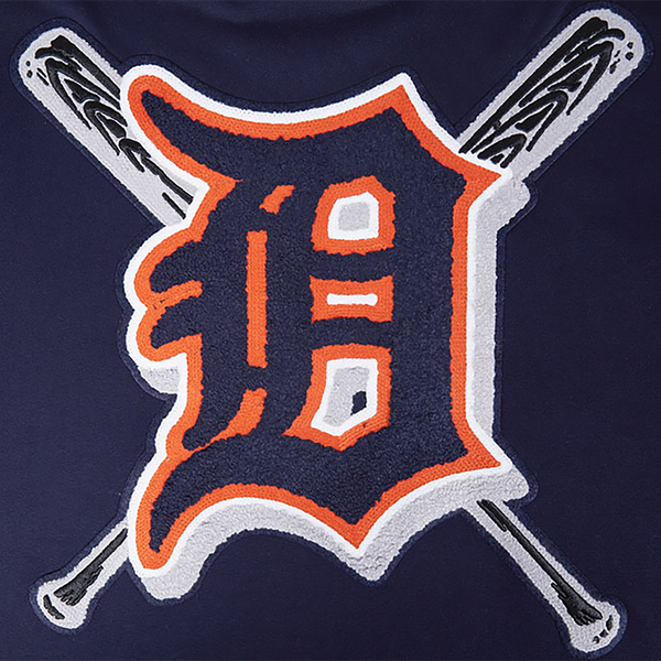Pro Standard TIGERS MASH UP RIB FLC PO HOODIE - Men's - Midnight Navy/Orange/Midnight Navy - Image 5