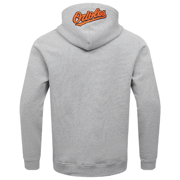 Pro Standard ORIOLES OLD ENGLISH FLC PO HOODIE - Men's - Heather Grey - Image 2