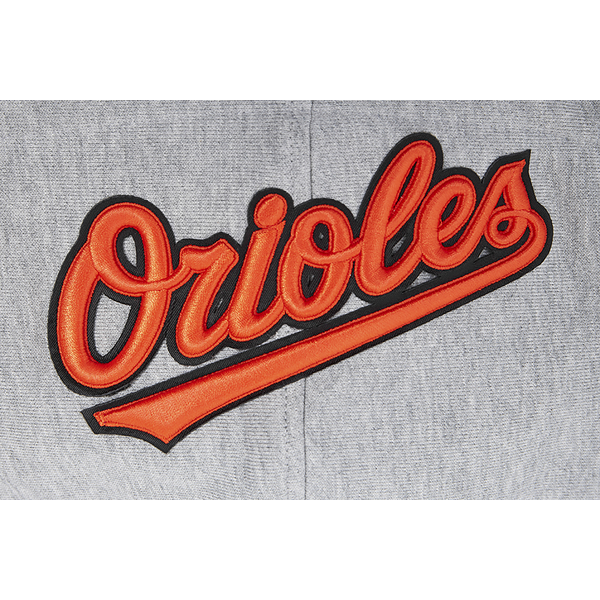 Pro Standard ORIOLES OLD ENGLISH FLC PO HOODIE - Men's - Heather Grey - Image 6