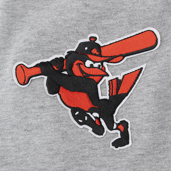 Pro Standard ORIOLES OLD ENGLISH FLC PO HOODIE - Men's - Heather Grey - Image 8