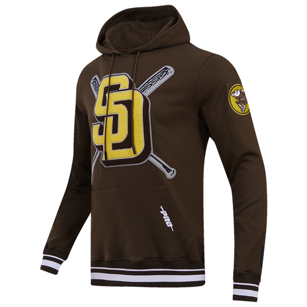 Pro Standard PADRES MASH UP RIB FLC PO HOODIE - Men's - Brown - Image 3
