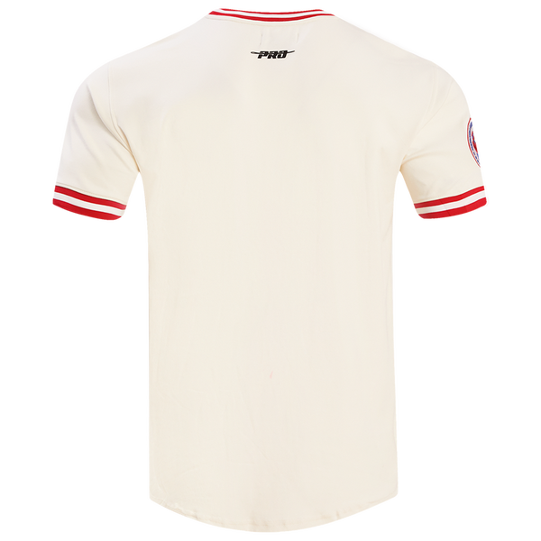 Pro Standard BRAVES RETRO CLASSIC DK TEE - Men's - Eggshell/Red - Image 2