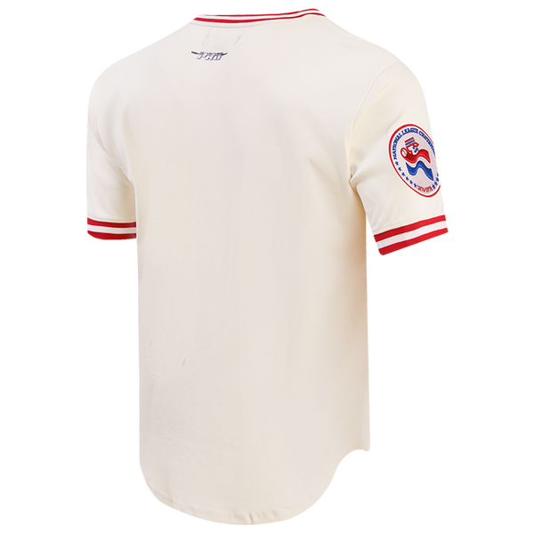 Pro Standard BRAVES RETRO CLASSIC DK TEE - Men's - Eggshell/Red - Image 4