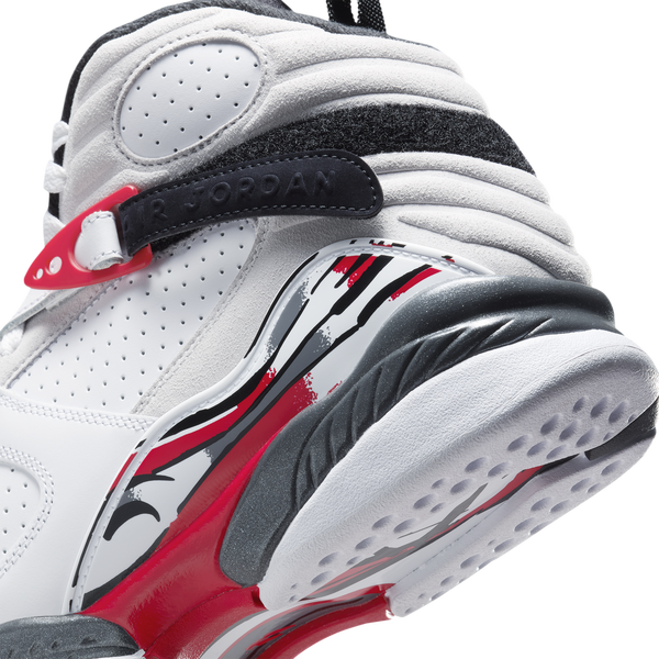 Jordan Retro 8 - Boys' Grade School - White/Black/True Red - Image 8