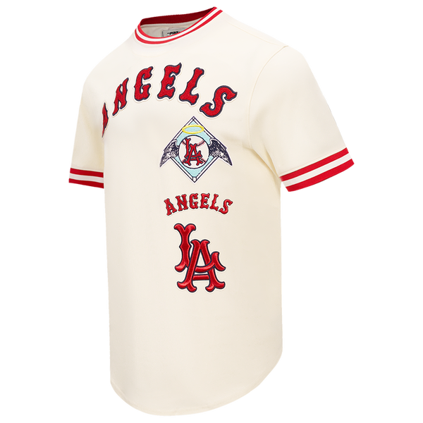 Pro Standard ANGELS RETRO CLASSIC DK TEE - Men's - Eggshell/Red - Image 3