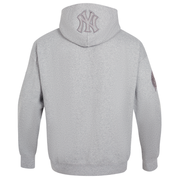 Pro Standard Yankees Pullover Hoodie - Men's - Dark Heather Gray - Image 2