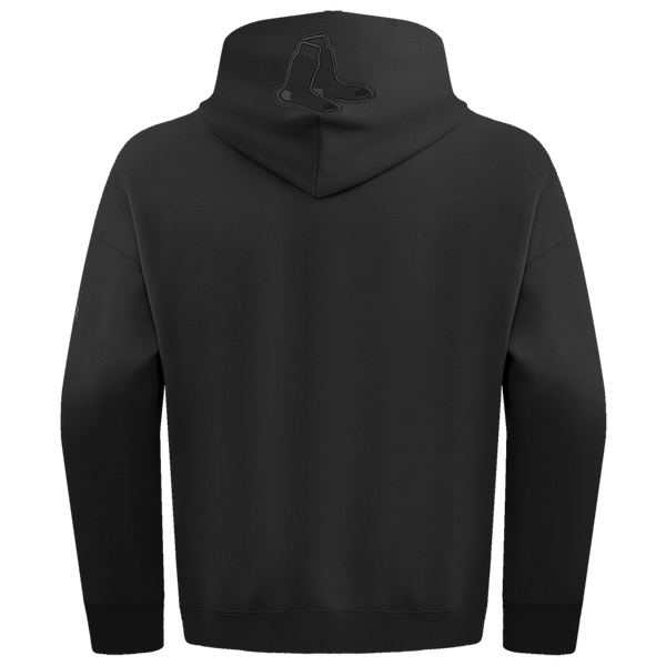Pro Standard RED SOX NEUTRAL DROP SHOULDER FLC PO HOODIE - Men's - Black - Image 2