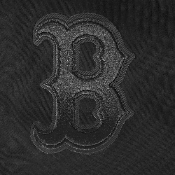 Pro Standard RED SOX NEUTRAL DROP SHOULDER FLC PO HOODIE - Men's - Black - Image 6