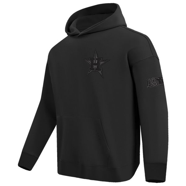 Pro Standard ASTROS NEUTRAL DROP SHOULDER FLC PO HOODIE - Men's - Black - Image 3