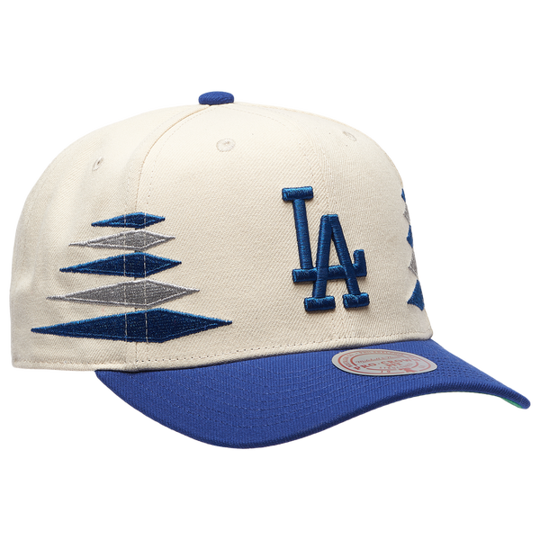 Mitchell & Ness Dodgers Diamond Pro Pinch Cap - Adult - Blue/White - Image 3