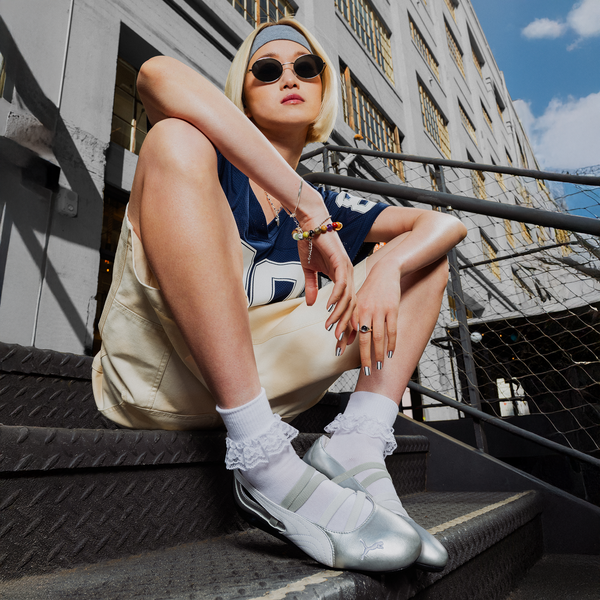 PUMA Speedcat Ballet Metallic - Women's - Silver Metallic/White - Image 2