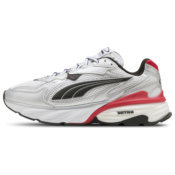 PUMA Fade Nitro Ls - Men's - Puma White/Puma Silver/For All Time Red - Image 2