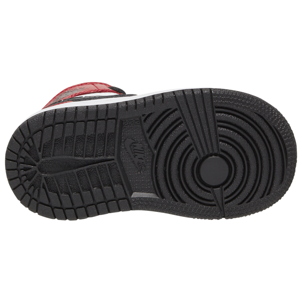 Jordan AJ 1 Mid - Boys' Toddler - Black/Gym Red/Black - Image 3