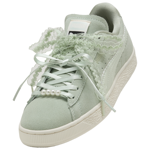 PUMA Suede Bloom - Women's - Soft Grass/Sage Glow - Image 7