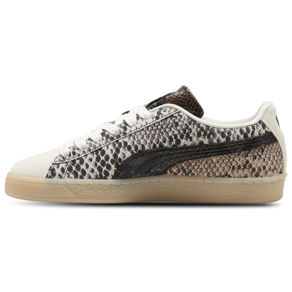 PUMA Suede Snake - Women's - Frosted Ivory/Black - Image 2